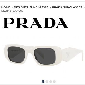 PRADA White Sunglasses